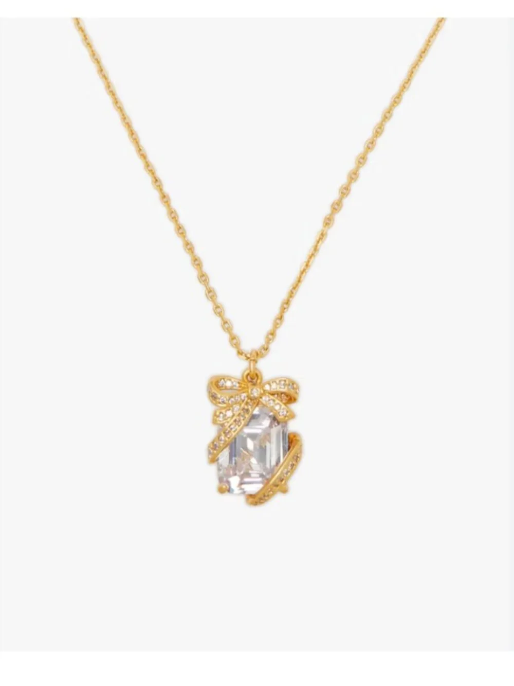 NIB Kate Spade Pave Present Pendant and Studs Boxed Set